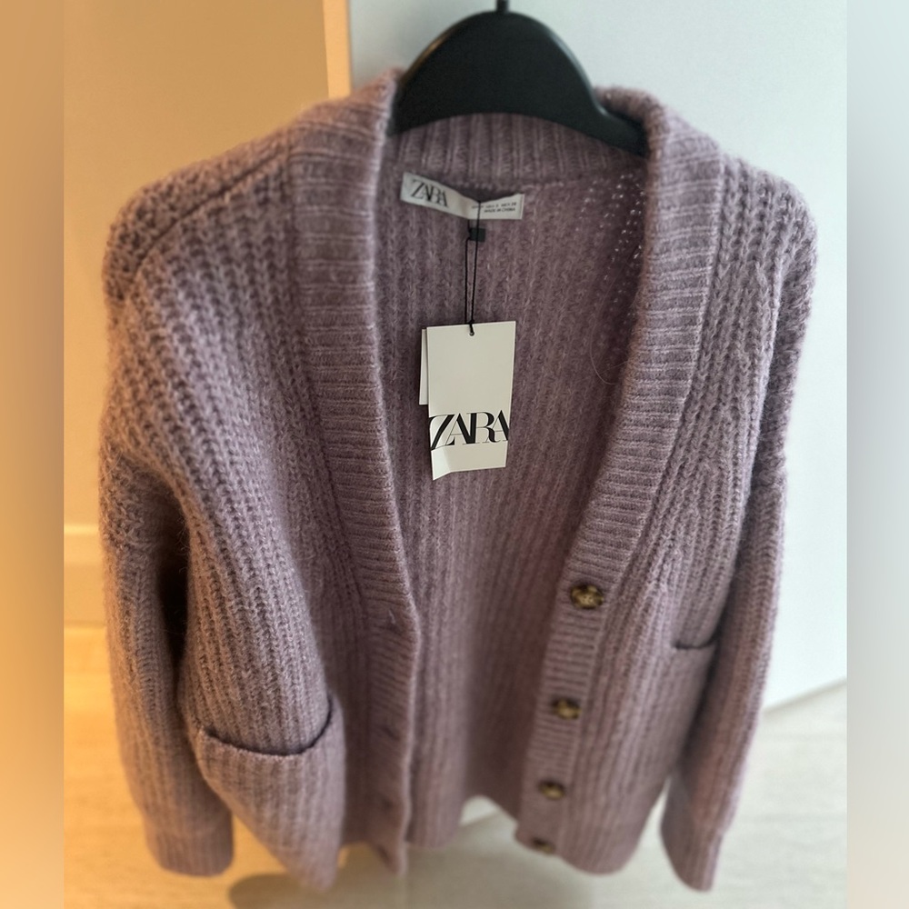 Zara light purple cardigan NWT